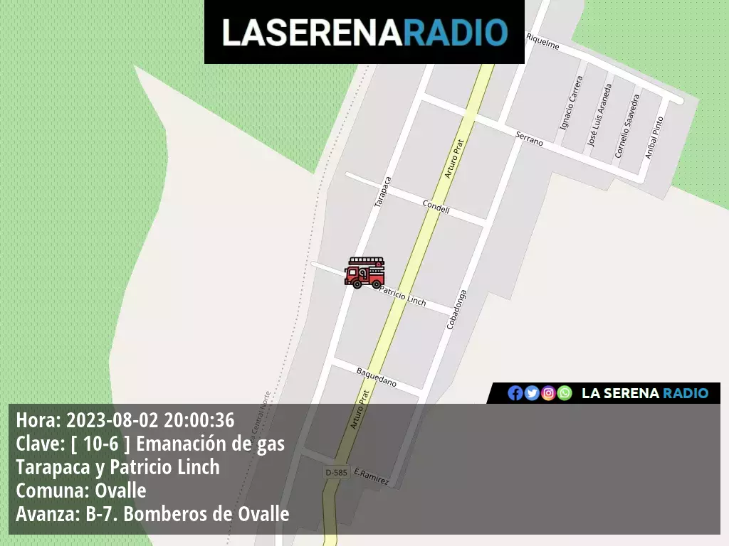 Ovalle: Emanación de gas en Tarapaca y Patricio Linch