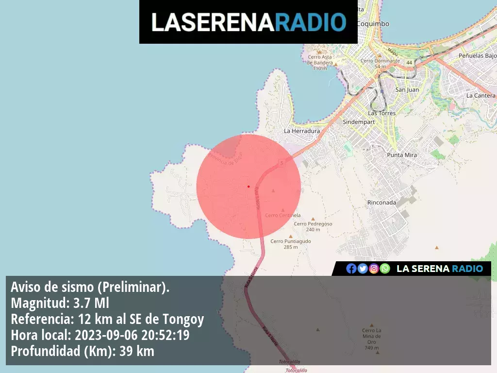 Corte de suministro eléctrico afecta a 5405 clientes en Coquimbo