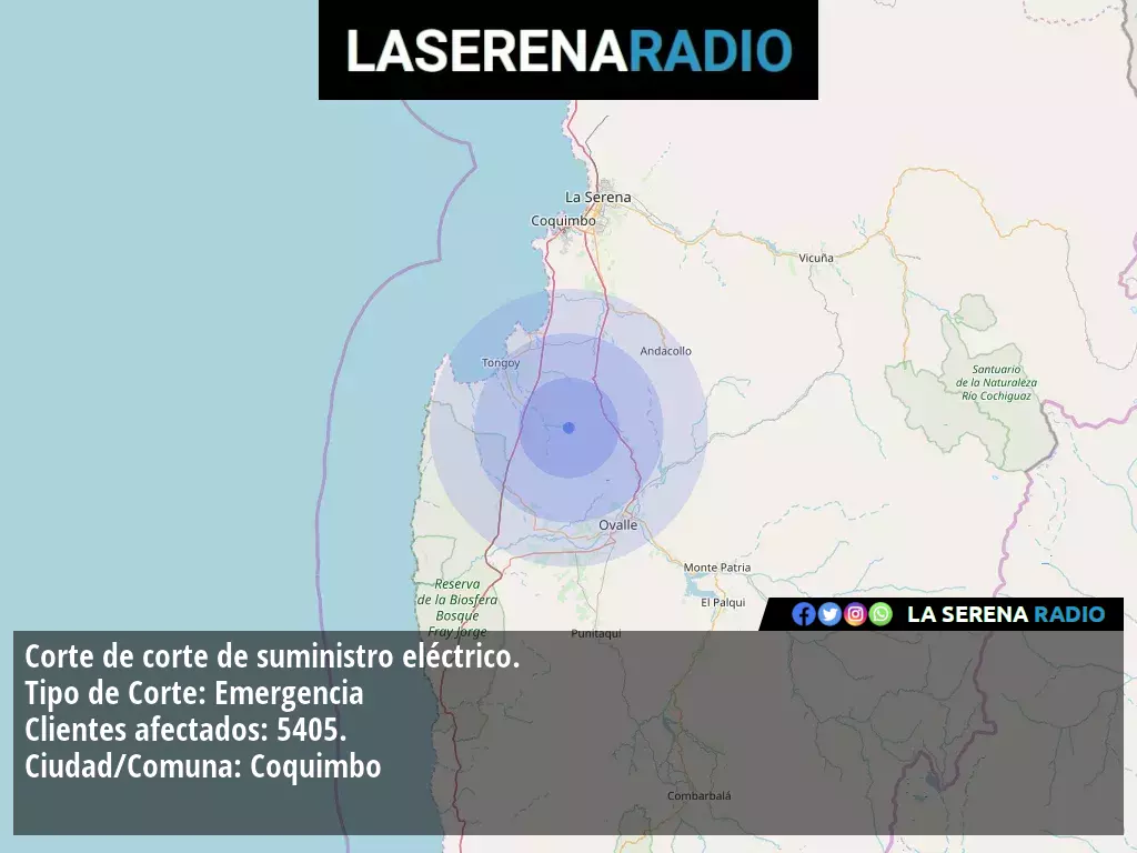 Sismo de menor intensidad a 23 kilómetros al sureste de Tongoy