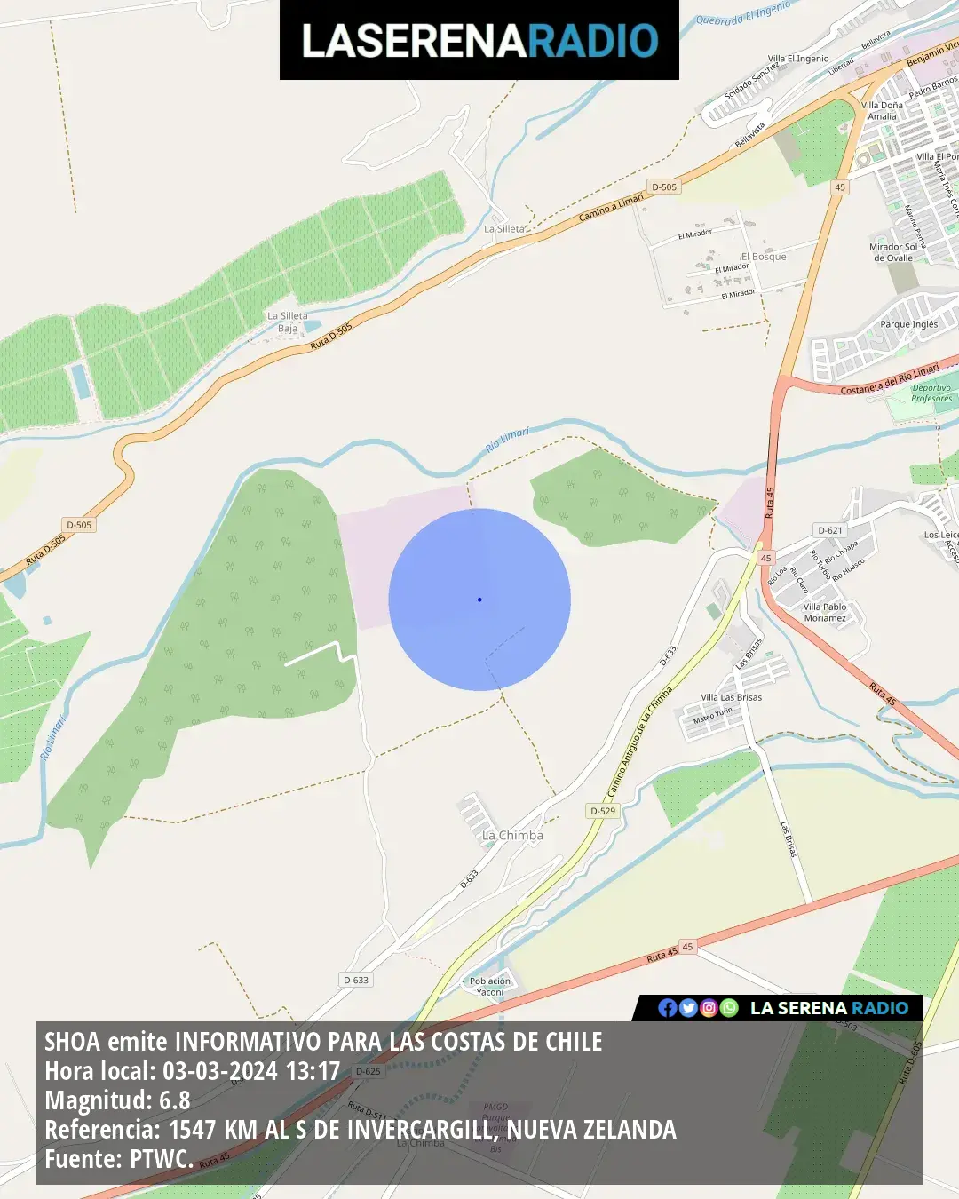 Corte de suministro de agua potable en Ovalle