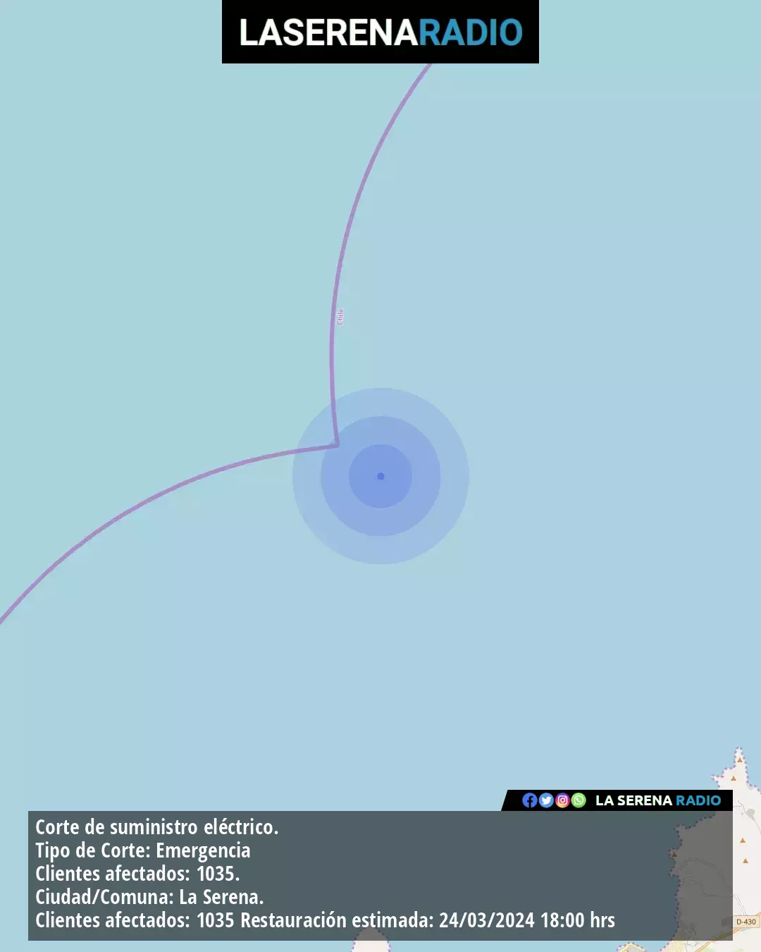 Sismo de menor intensidad a 26 kilómetros al noroeste de Tongoy