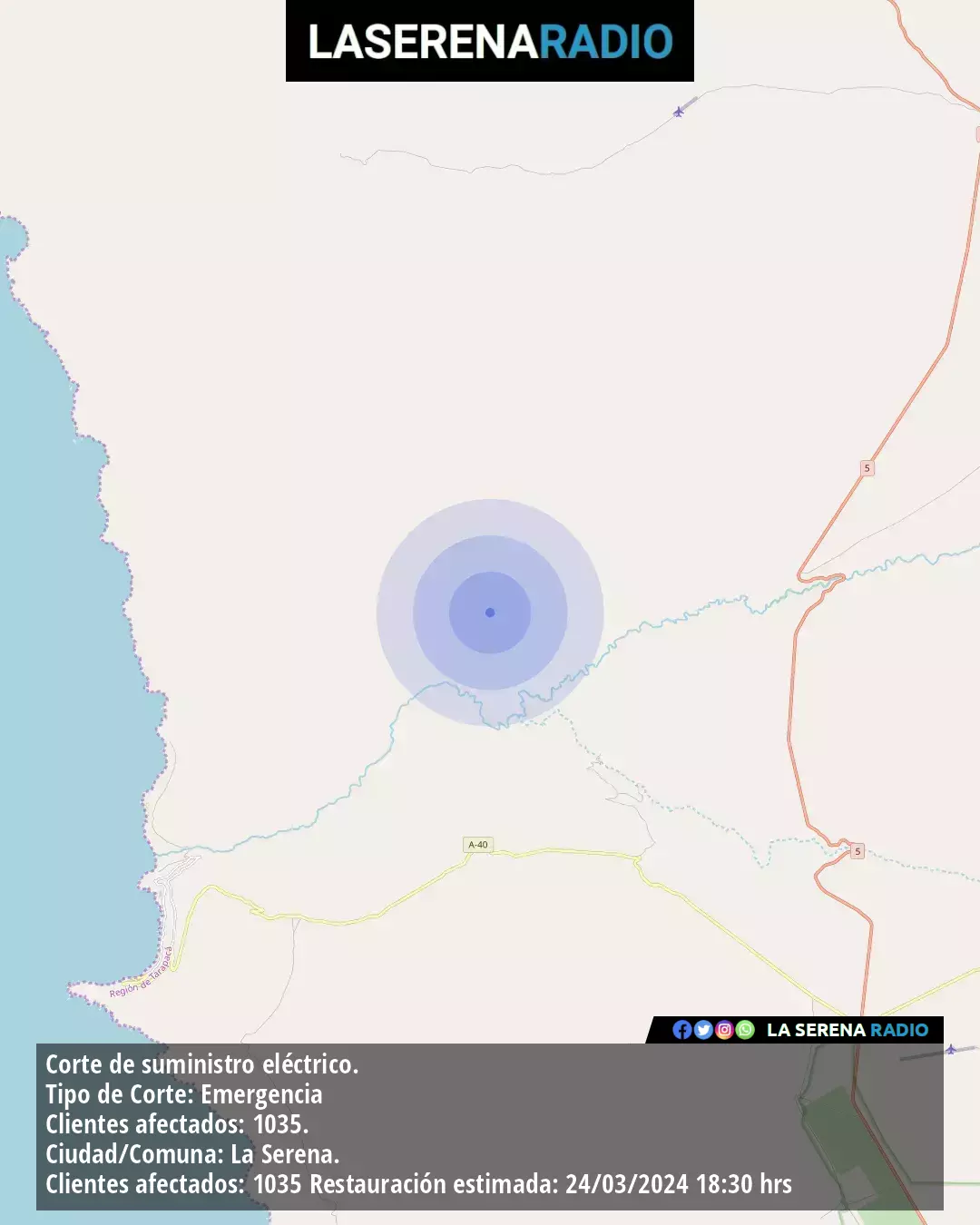 Sismo de mediana intensidad a 20 kilómetros al noreste de Pisagua