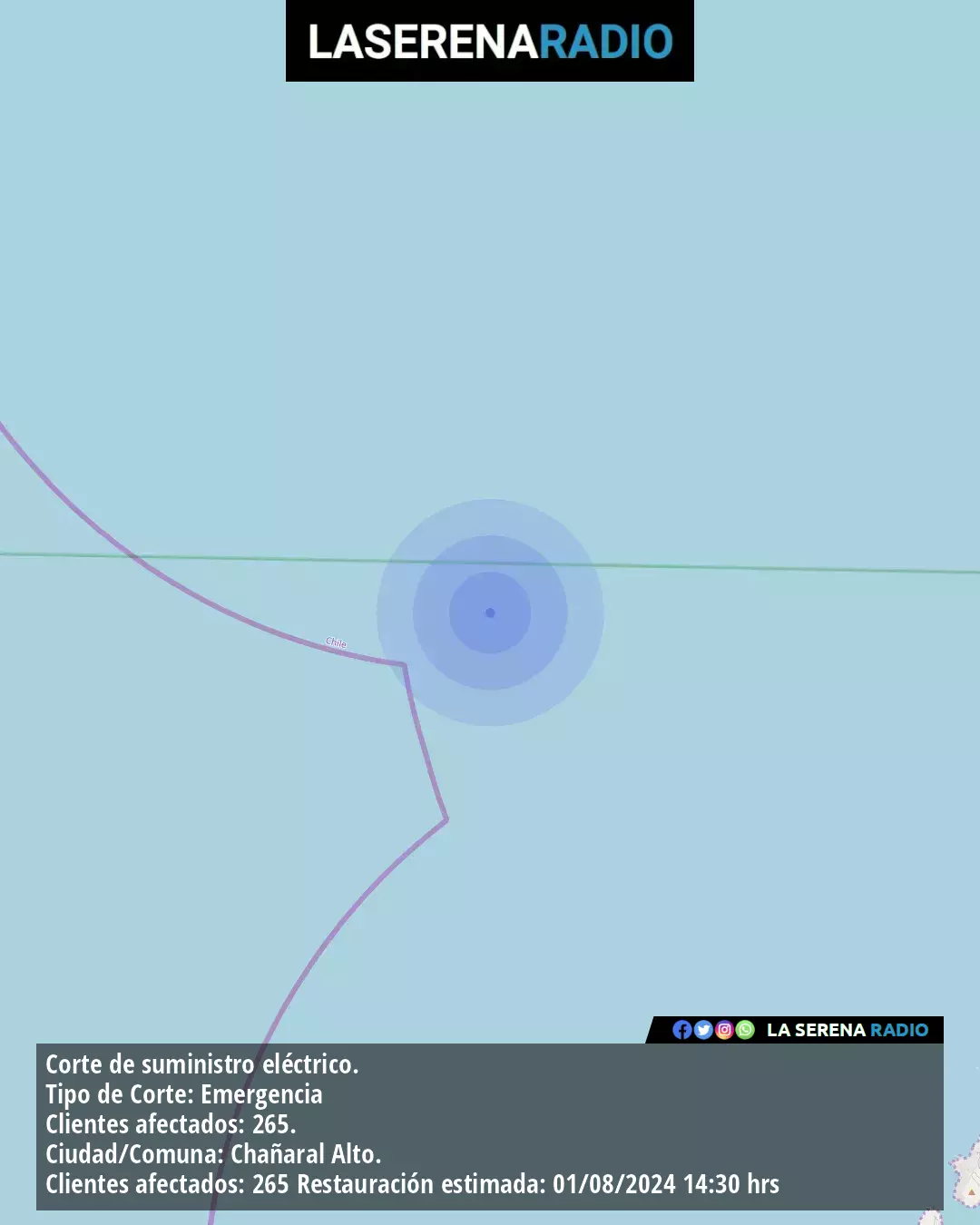 Sismo de mediana intensidad a 31 kilómetros al noroeste de La Serena