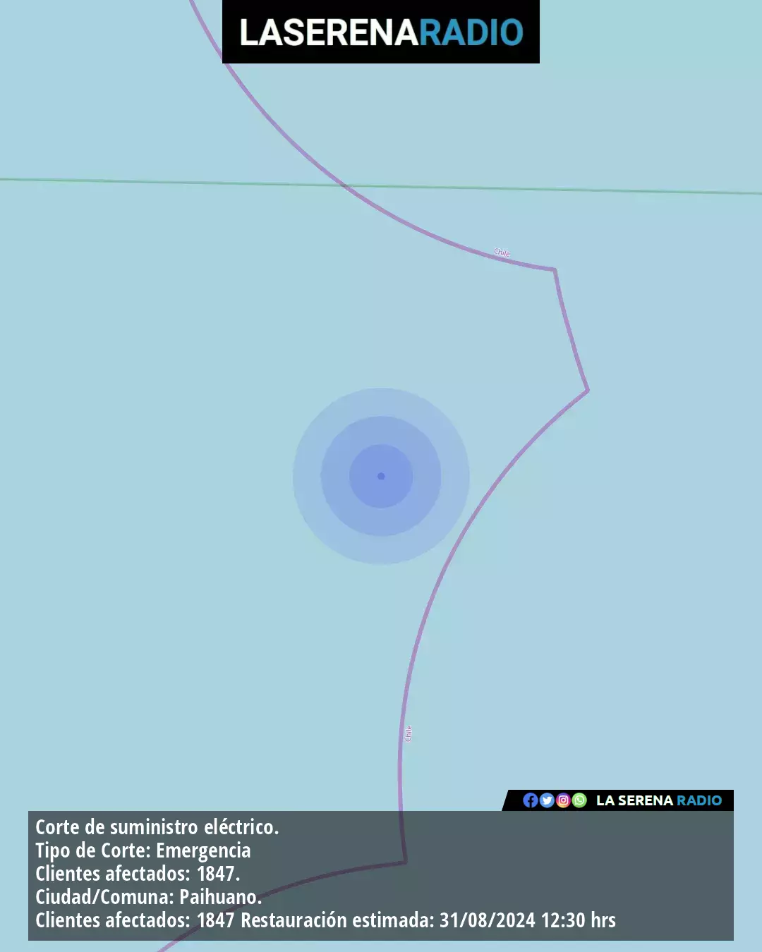 Sismo de mediana intensidad a 39 kilómetros al oeste de La Serena