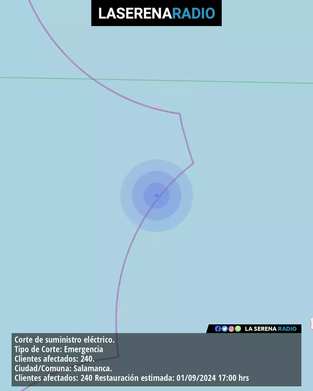 Sismo de menor intensidad a 34 kilómetros al oeste de La Serena